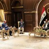 الحلبوسي يؤكد حاجة العراق للتعاون مع اصدقائه لمعالجة ملف النازحين