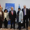الأمين العام للأمم المتحدة يصغي بالمزيد من الاهتمام الى مداخلة للسيدة باسكال وردا