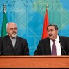 وزير الخارجية يبحث مع نظيره الايراني العلاقات العراقية - الايرانية 