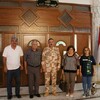 •	السيدة باسكال وردا رئيسة منظمة حمورابي لحقوق الانسان تزور الجانب الأيسر من الموصل للمرة الثالثة بعد التحرير