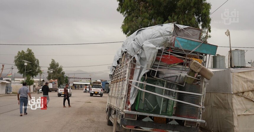 عودة 57 أسرة نازحة من مخيم شاريا الى مناطقها في سنجار
