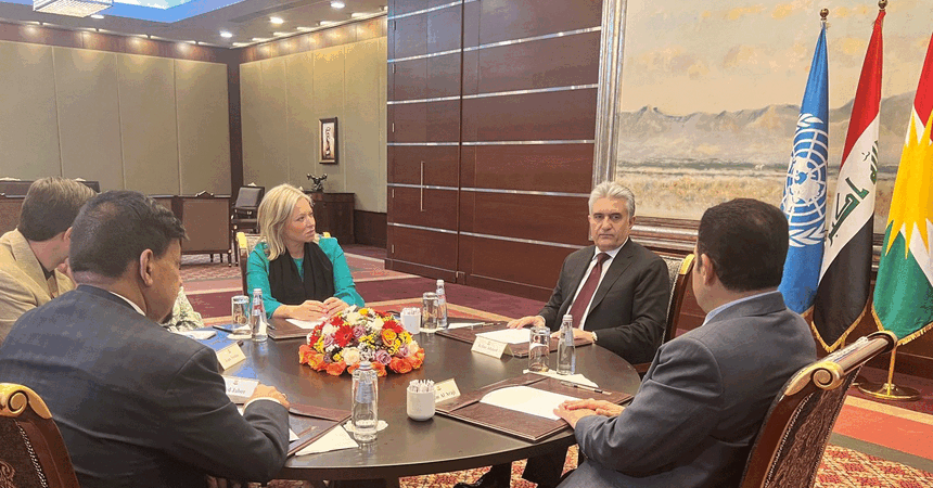 وزير داخلية الإقليم وبلاسخارات والأعرجي يجتمعون في اربيل