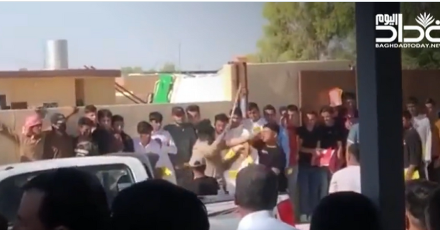 نائب يطالب بمعاقبة منتسبين انهالوا بالضرب على أحد الايزيديين النازحين (فيديو)