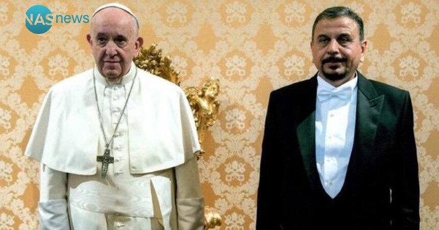 رحمن العامري يقدم أوراق اعتماده إلى البابا فرنسيس سفيراً في الفاتيكان