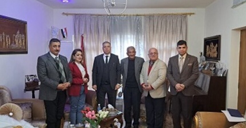 النائب أرشد الصالحي رئيس لجنة حقوق الإنسان في البرلمان العراقي يزور مقر منظمة حمورابي لحقوق الإنسان في بغداد