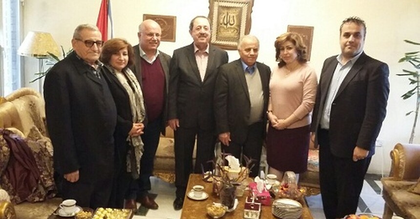 •	السيدة باسكال وردا و السيد وليم وردا يستقبلان في بغداد السيد يوناتن بيت كوليا النائب الآشوري في البرلمان الإيراني