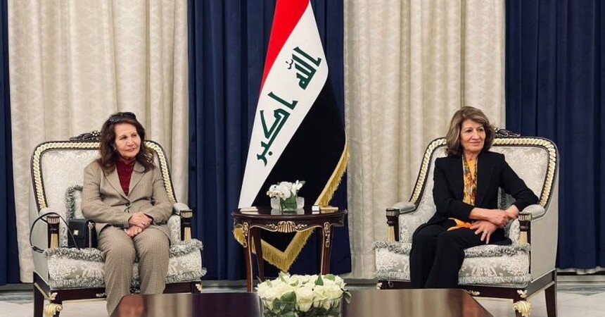 السيدة الأولى تشيد بدور المرأة العراقية التي تواجدت في أصعب المراحل وأعقد الأزمات