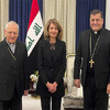 سيدة العراق الاولى شاناز تستقبل غبطة البطريرك ساكو