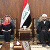الخزعلي يؤكد لبلاسخارت ضرورة احترام سيادة العراق