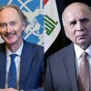 وزير الخارجية العراقي والمبعوث الأممي يؤكدان أهمية إيجاد تسوية شاملة للأزمة السورية