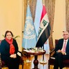 ممثل العراق لدى الأمم المتحدة يلتقي المديرة الإقليمية لمكتب صندوق الأمم المتحدة للطفولة (اليونيسف)