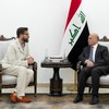 نائب رئيس مجلس الوزراء وزير الخارجية يستقبل ممثل المفوضية السامية لشؤون اللاجئين في العراق