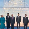 وزير الخارجية يعلن بانطلاق منتدى الحضارات إعادة ١٨ ألف قطعة أثرية مهربة
