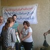 على هامش شمول منظمة حمورابي لحقوق  الإنسان ستين عائلة نازحة في بغداد بمساعدات إغاثة