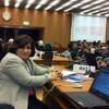 على قاعة مقر الأمم المتحدة في جنيف