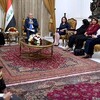•	فخامة رئيس الجمهورية برهم صالح يستقبل السيدة باسكال وردا ضمن وفد لشبكة النساء العراقيات