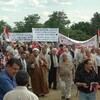 تظاهرة جماهيرية كبيرة وحاشدة للمنظمات العراقية في ولاية مشيكان للتضامن مع المسيحيين العراقيين
