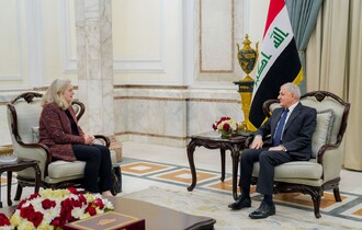 رئيس الجمهورية يؤكد على وضع برنامج عمل محدد للتحالف الدولي في العراق