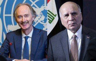 وزير الخارجية العراقي والمبعوث الأممي يؤكدان أهمية إيجاد تسوية شاملة للأزمة السورية