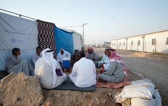 إصابة احد النازحين من بغداد في مخيم حسن شامي شرقي الموصل