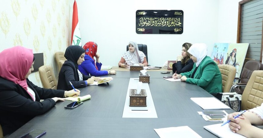لجنة المرأة النيابية تلتقي وفدا من المعهد العراقي – مكتب العراق
