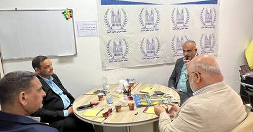 اجتماع مشترك بين منظمة حمورابي لحقوق الإنسان ووفد من وزارة العمل والشؤون الاجتماعية