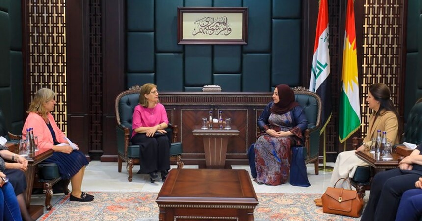 رئيس برلمان كوردستان تستقبل تحالف المرأة في كوردستان
