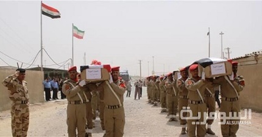 العراق وإيران يتبادلان رفات 50 عسكرياً عبر منفذ الشلامجة في البصرة