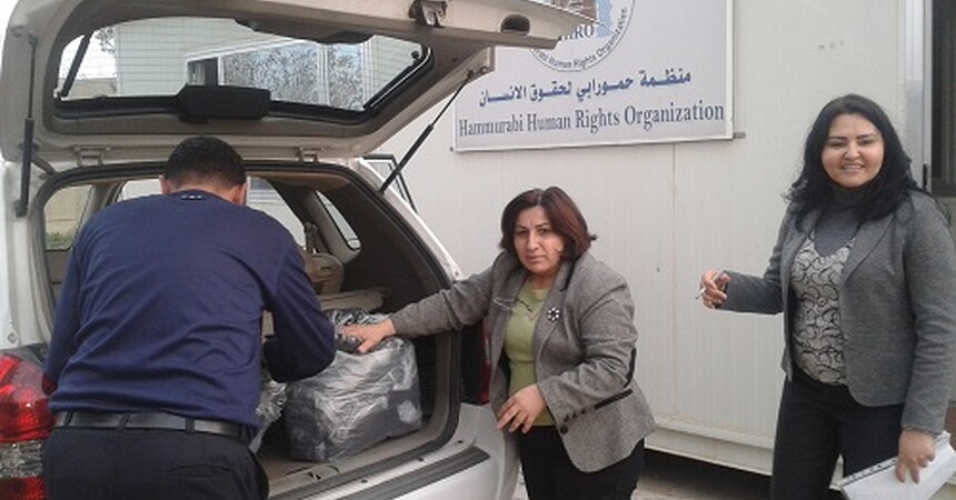 حمورابي تستمر بتوزيع الكسوة الشتوية للمهجرين والعائدين والمتعففين في بغداد