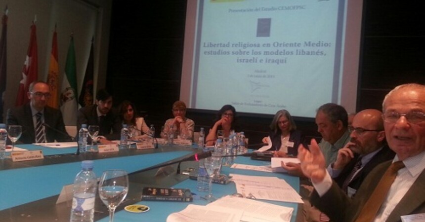 خلال مشاركته في مؤتمرعن حرية الاديان في الشرق الاوسط عقد في مدريد