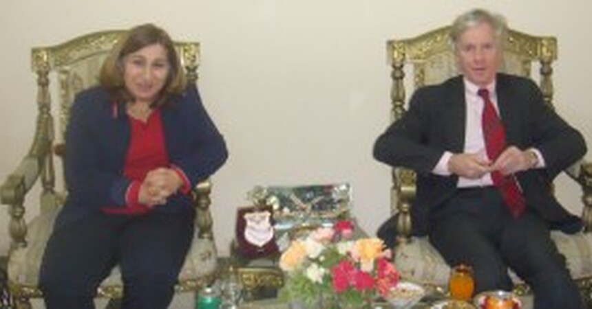 باسكال وردا تلتقي السفير الامريكي رايان كروكر وبرهم صالح نائب رئيس الوزراء